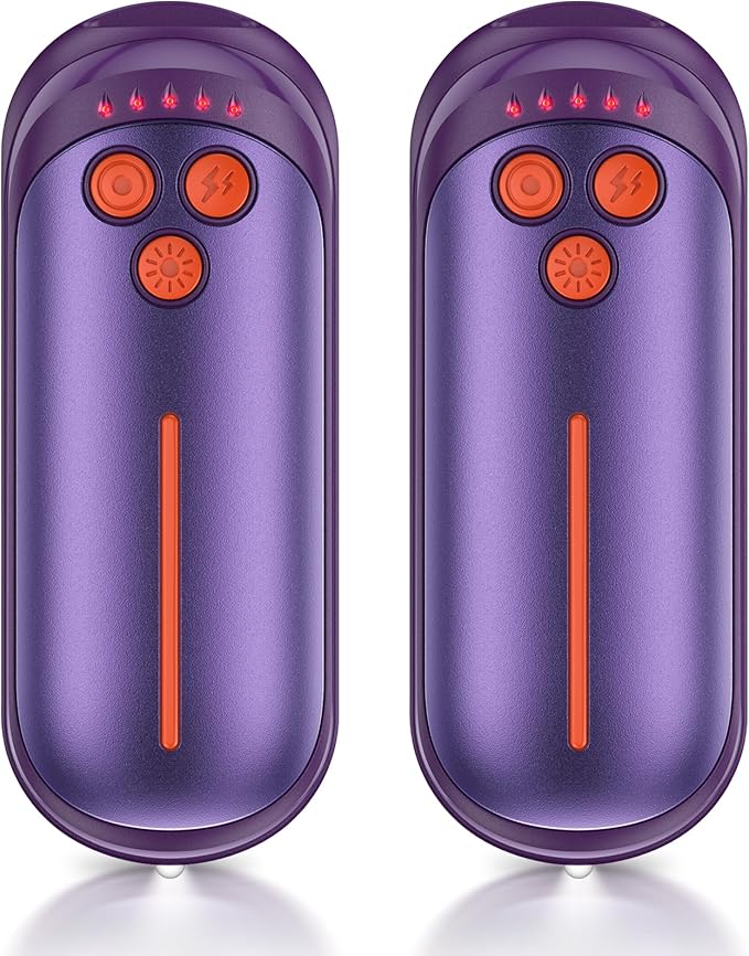 6000mAh Rechargeable Hand Warmers (2-Pack) – Portable Fast-Heating Electric Pocket Heaters